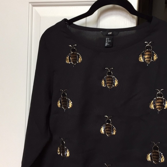 H&M beaded embroidered top - Picture 1 of 5